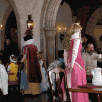 Princess encounters at Akershus Royal Banquet Hall
