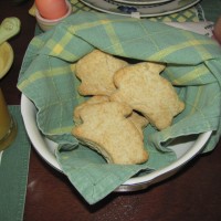 Bunny shaped biscuits read to eat!