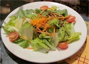 A dairy free salad at Wolfgang Puck