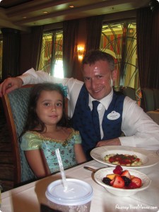 Our waiter Branislav, on the Disney Magic