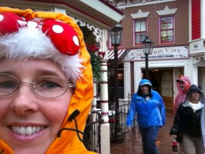 Sherry outside of Carnation Cafe - dining with food allergies