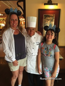 Lizzie, Charlotte and Chef Oscar