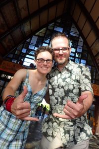 Jennifer and Kyle at Aulani with food allergies